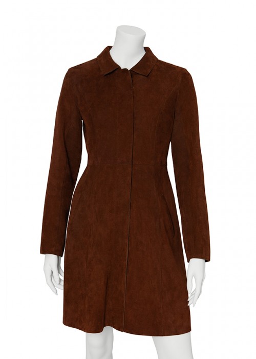 Genie Coat Classic Brown, slightly waisted